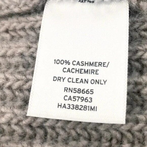 Halogen 100% cashmere Ribbed Turtleneck Knit Beige Sweater Size XS - Picture 5 of 6